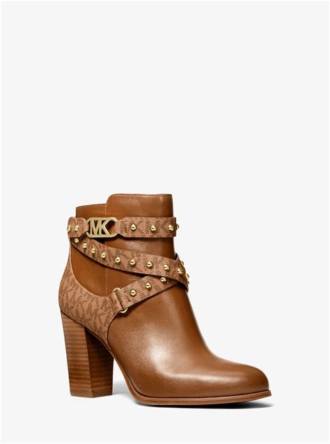 leather boots michael kors|Michael Kors leather bootie sale.